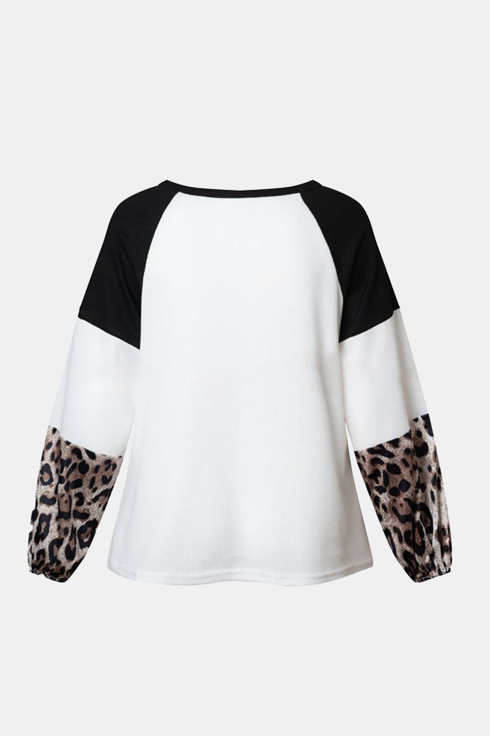 Twisted Color Block Round Neck Long Sleeve T-Shirt-Bella Boutique Collective