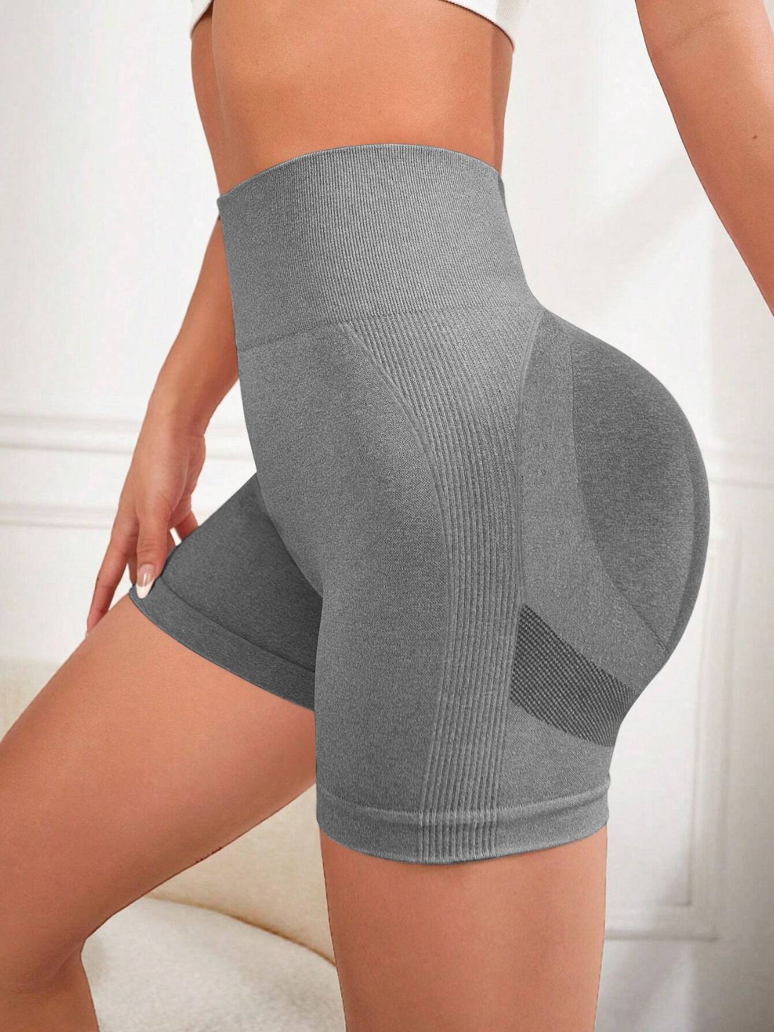 High Waist Active Shorts-Bella Boutique Collective