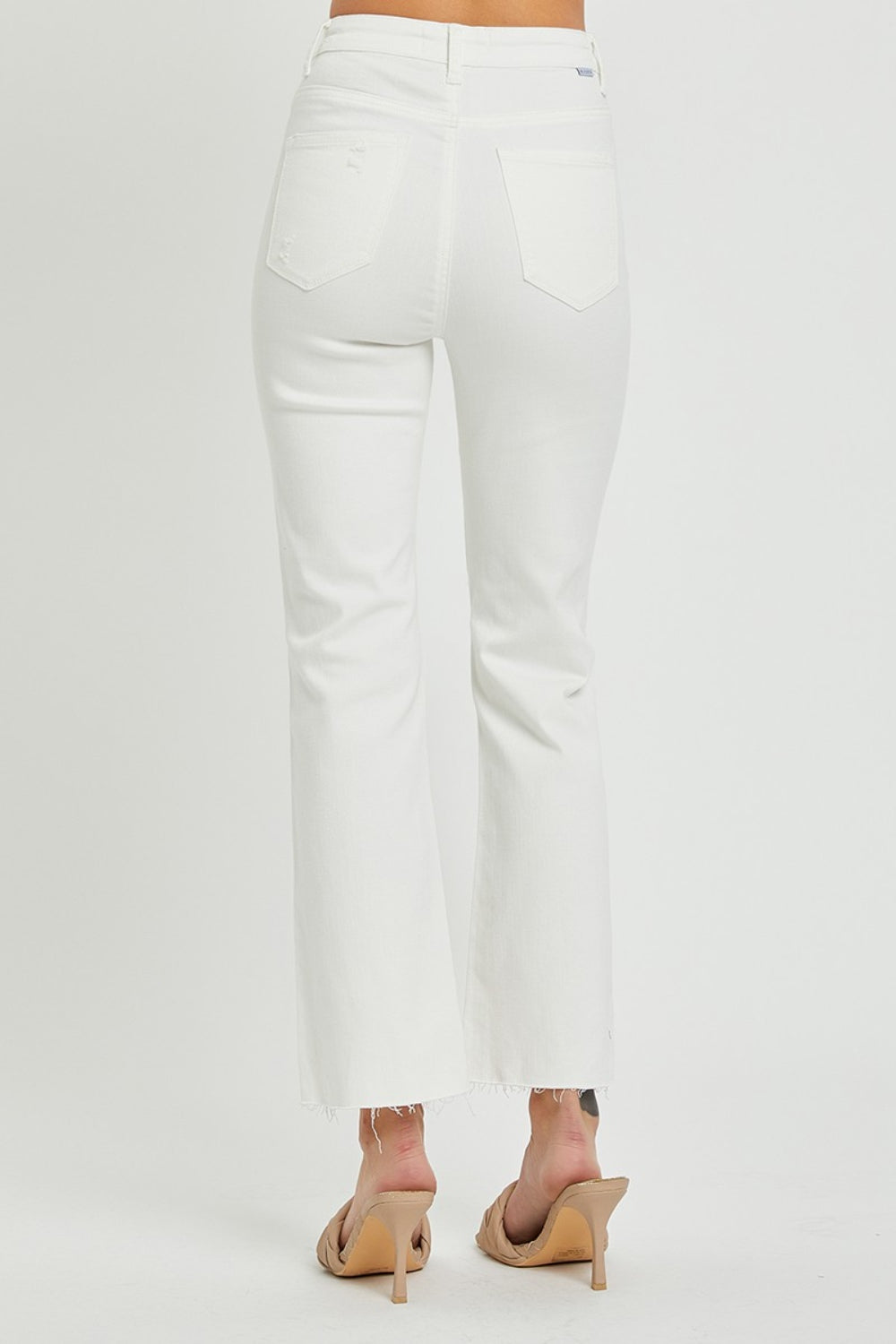 RISEN Full Size High Rise Button Fly Straight Ankle Jeans-Bella Boutique Collective