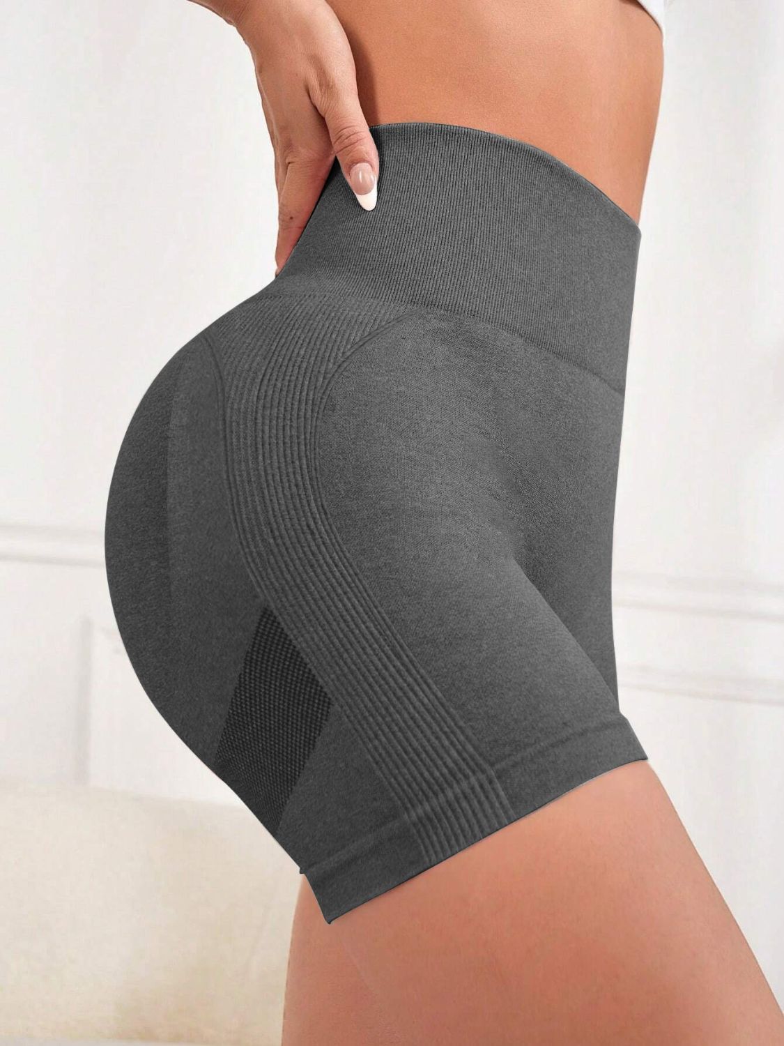 High Waist Active Shorts-Bella Boutique Collective