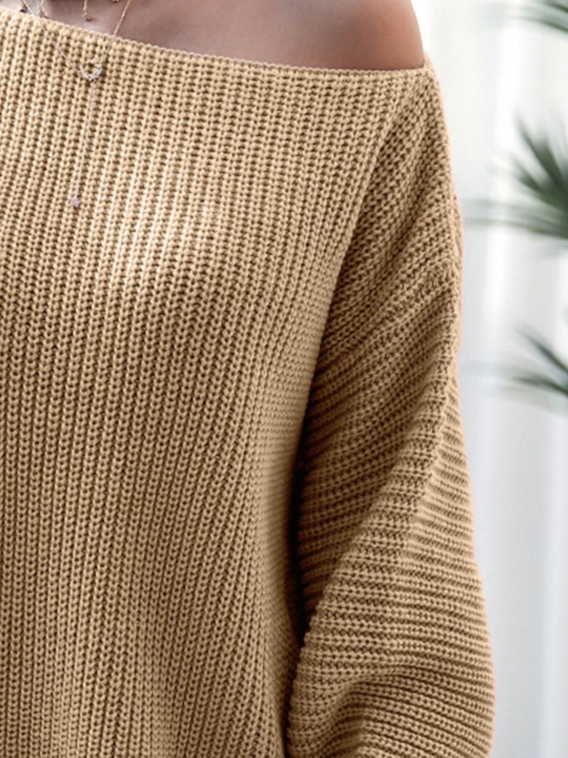 Rib-Knit Mini Sweater Dress-Bella Boutique Collective