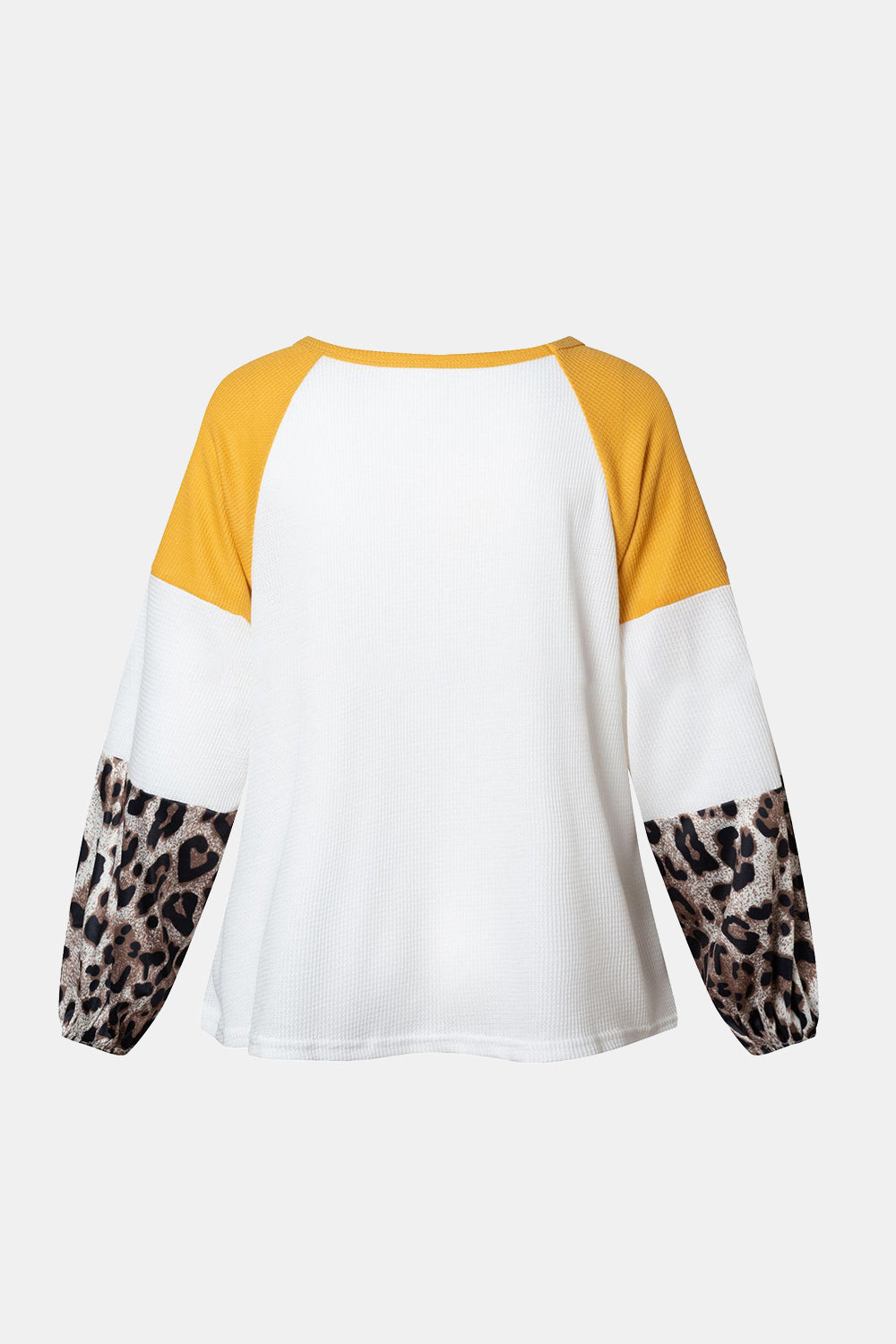 Twisted Color Block Round Neck Long Sleeve T-Shirt-Bella Boutique Collective