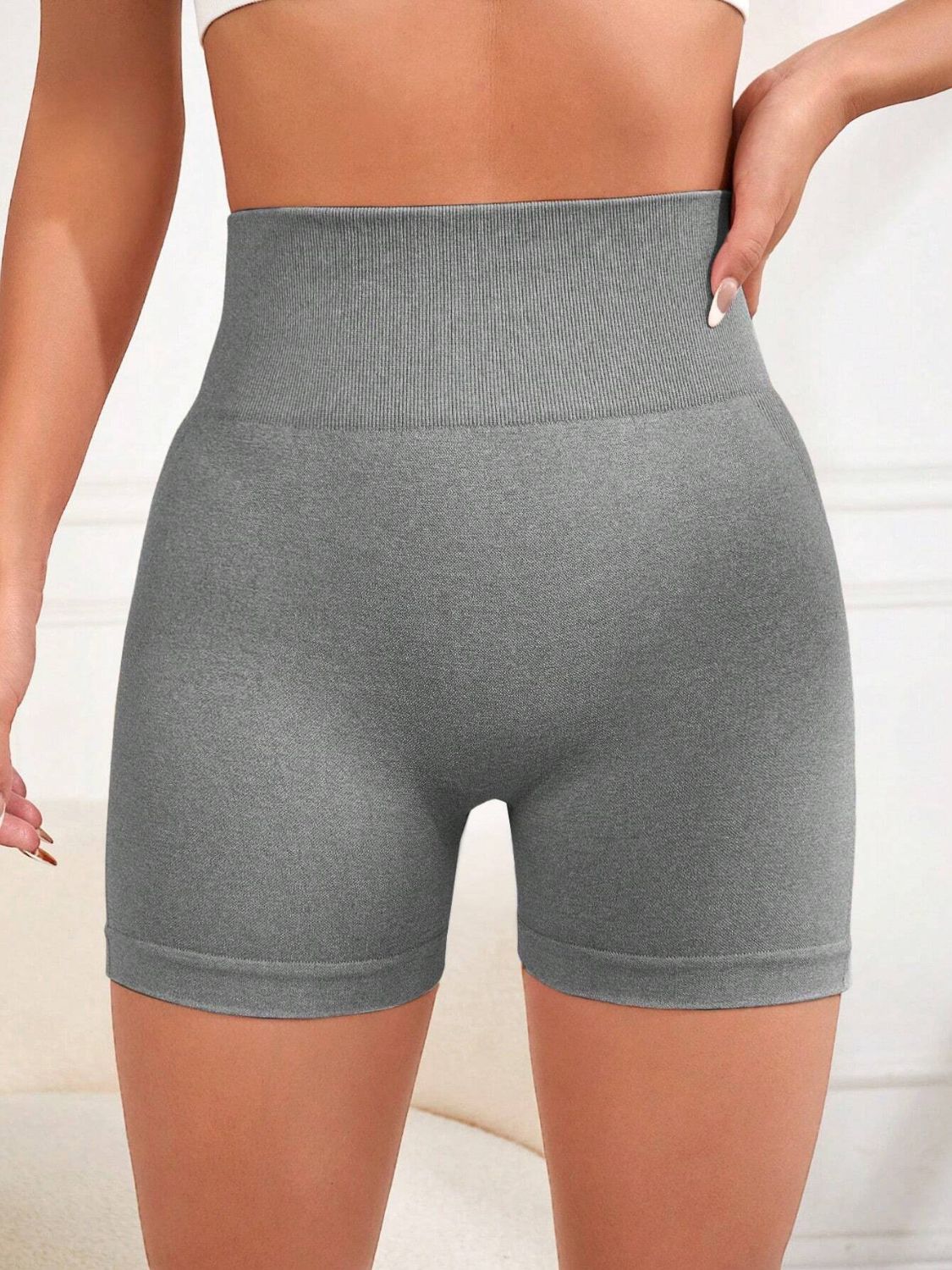 High Waist Active Shorts-Bella Boutique Collective