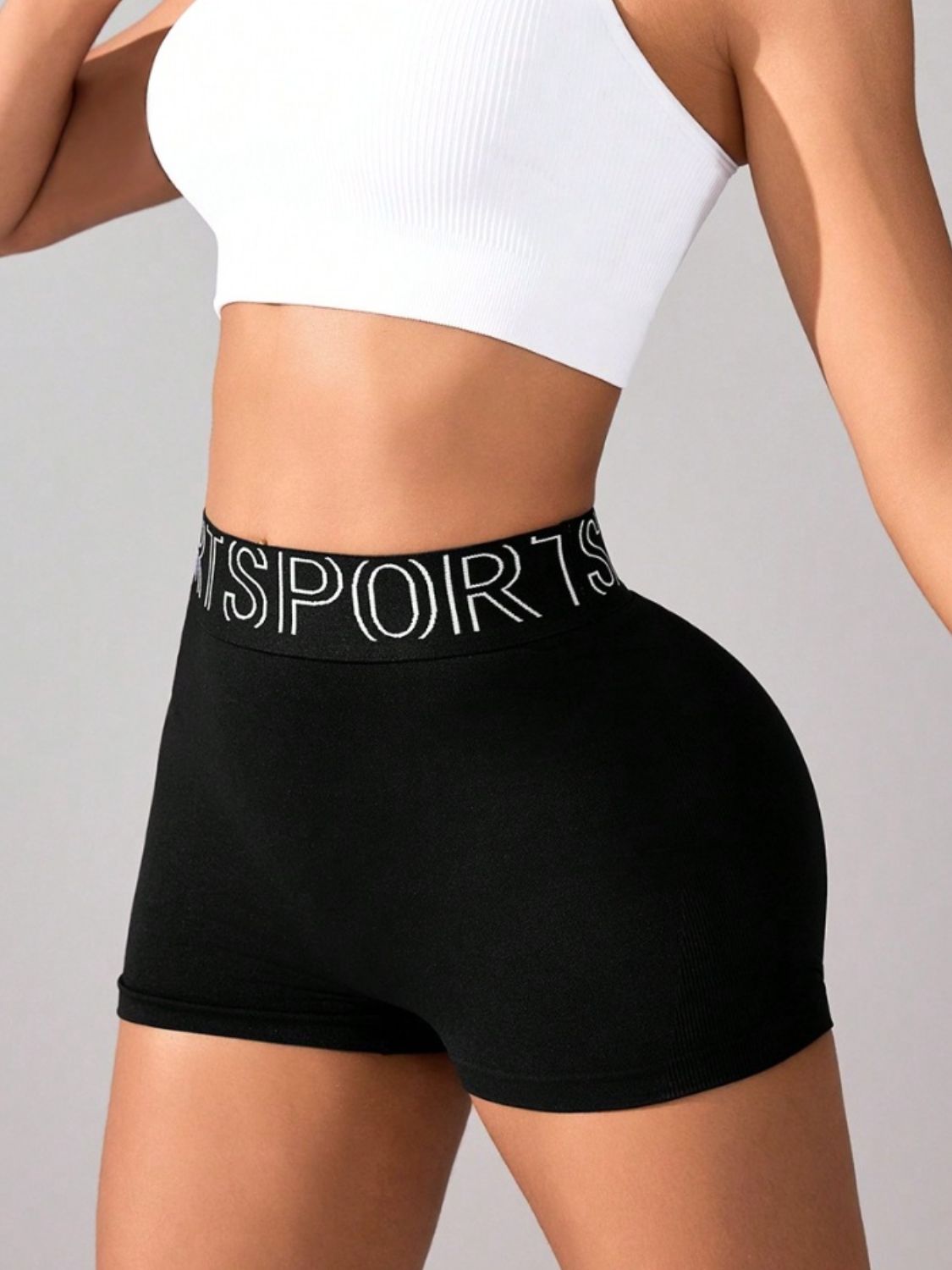 High Waist Active Shorts-Bella Boutique Collective