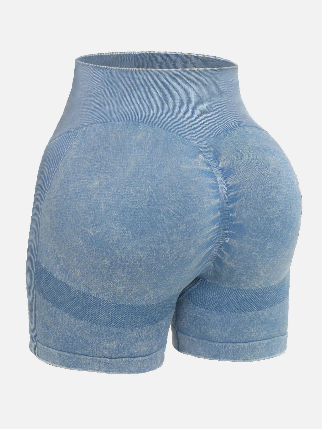 Washed High Waist Active Shorts-Bella Boutique Collective