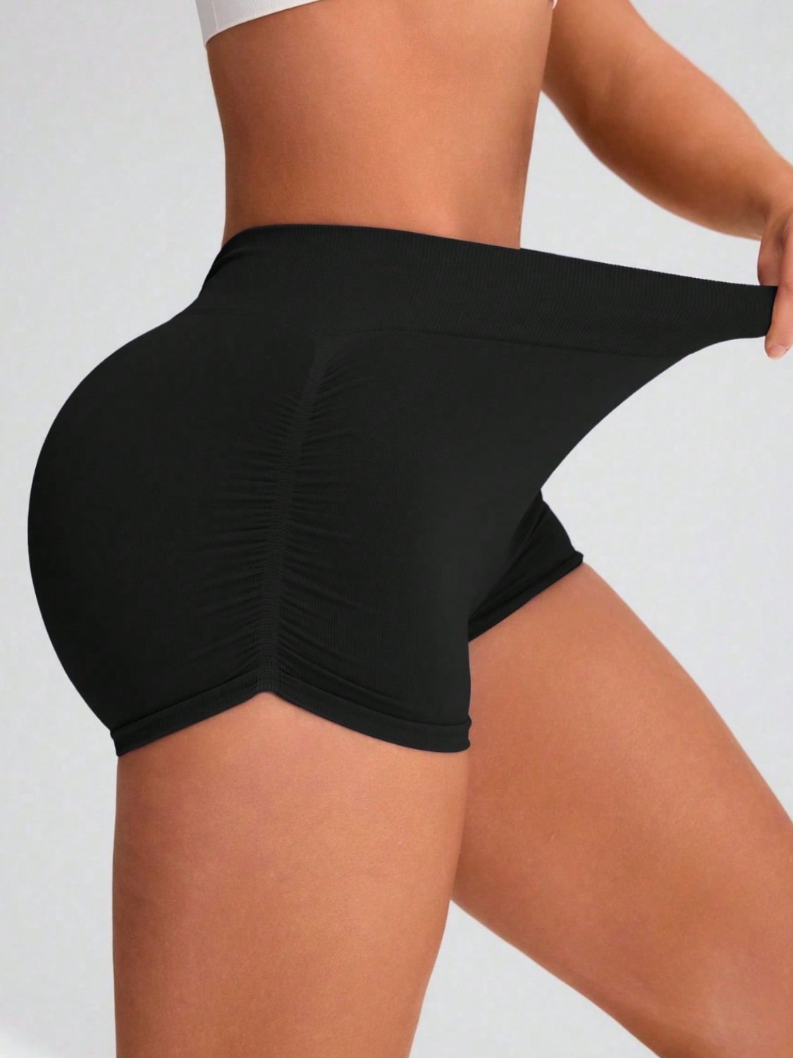 Elastic Waist Active Shorts-Bella Boutique Collective