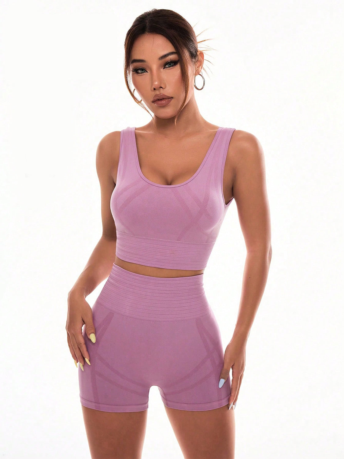 Scoop Neck Wide Strap Top and Shorts Active Set-Bella Boutique Collective