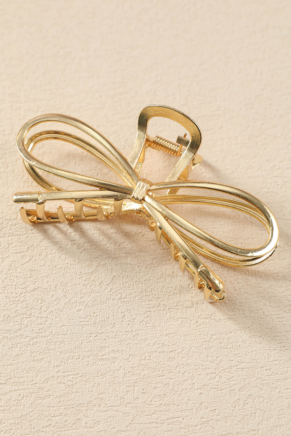 Gold Bowknot Shape Claw Clip-Bella Boutique Collective