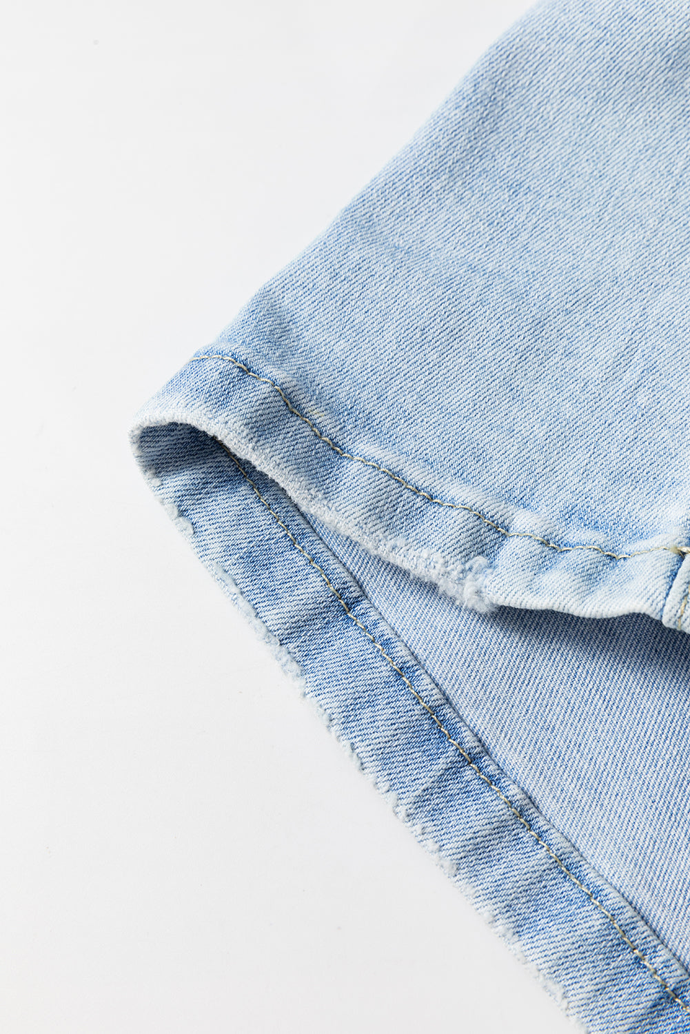 DEAR-LOVER Beau Blue Vintage Light Wash Distressed Flare Jeans-Bella Boutique Collective