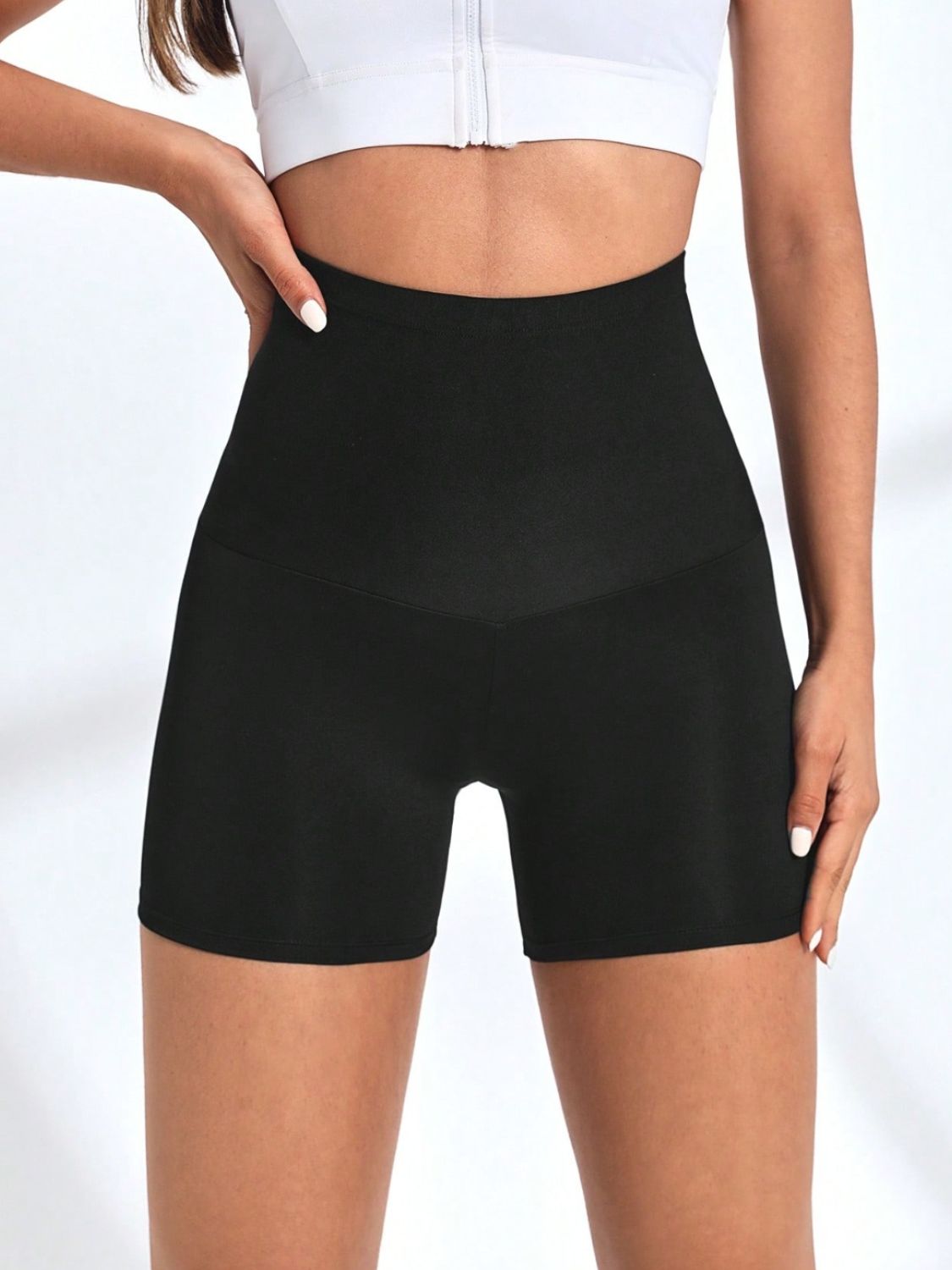 High Waist Active Shorts-Bella Boutique Collective
