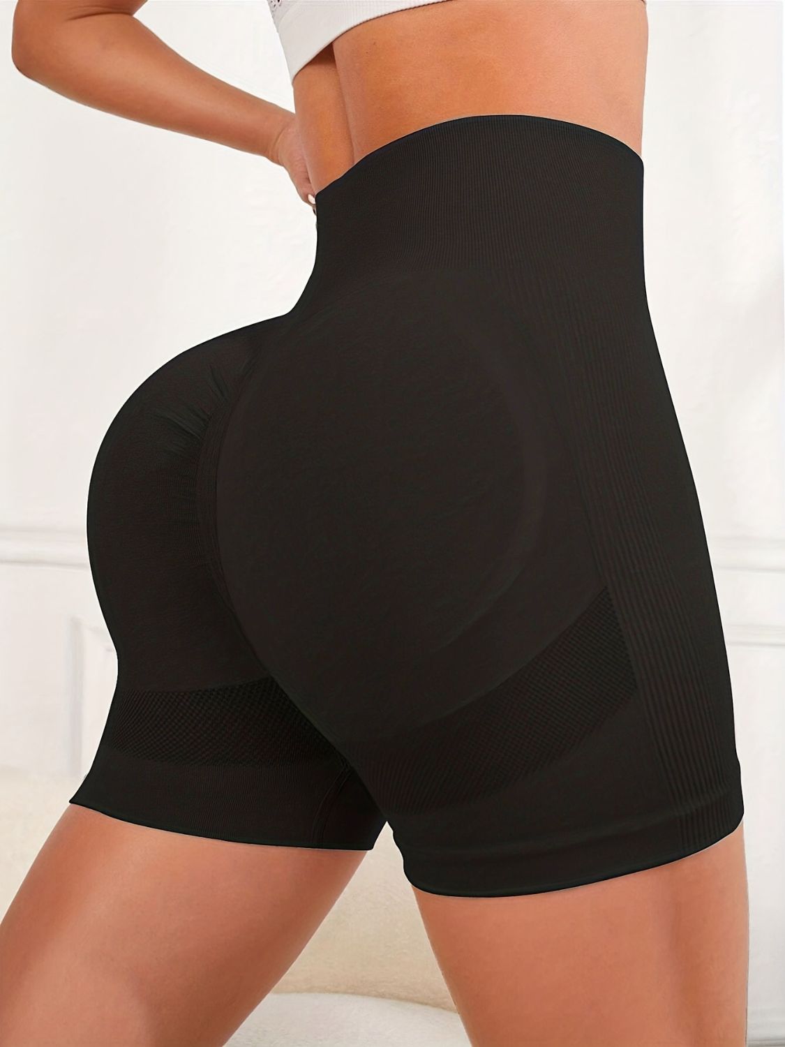 High Waist Active Shorts-Bella Boutique Collective