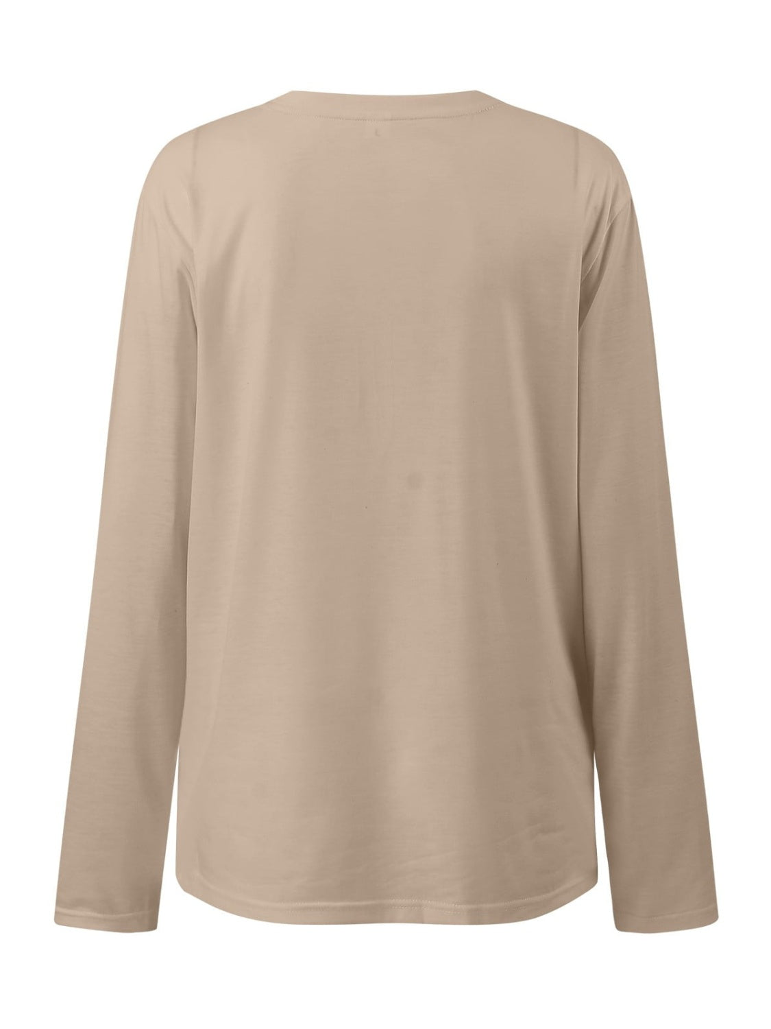 Ruched Round Neck Long Sleeve T-Shirt-Bella Boutique Collective