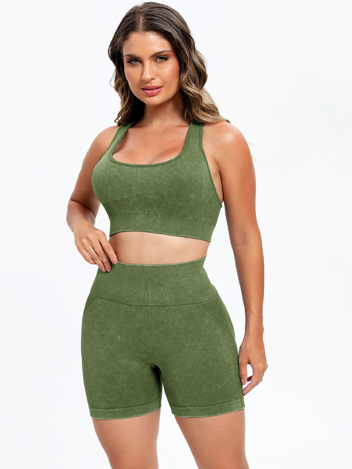 Scoop Neck Wide Strap Top and Shorts Active Set-Bella Boutique Collective