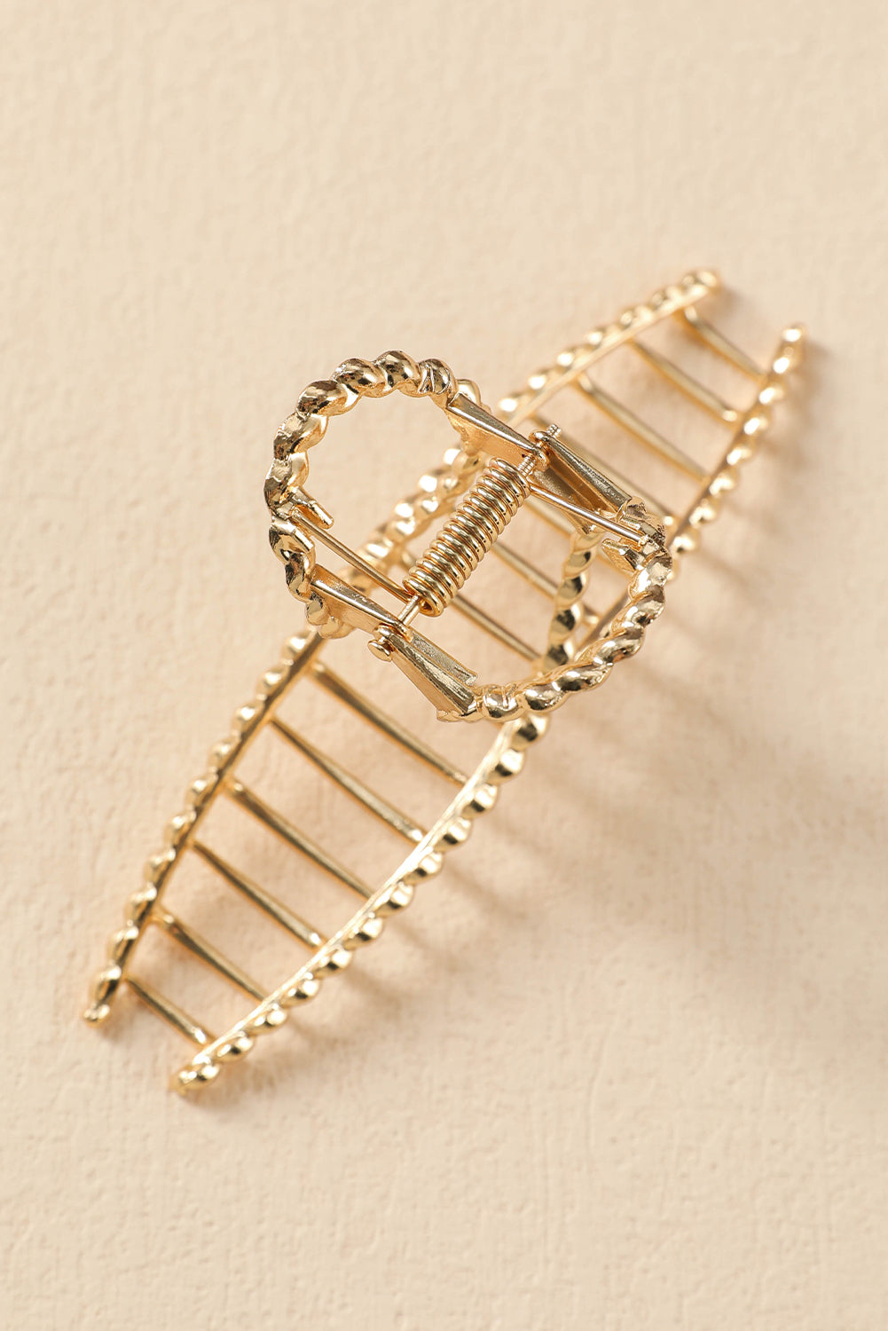 Gold Twist Large Alloy Hair Clip-Bella Boutique Collective
