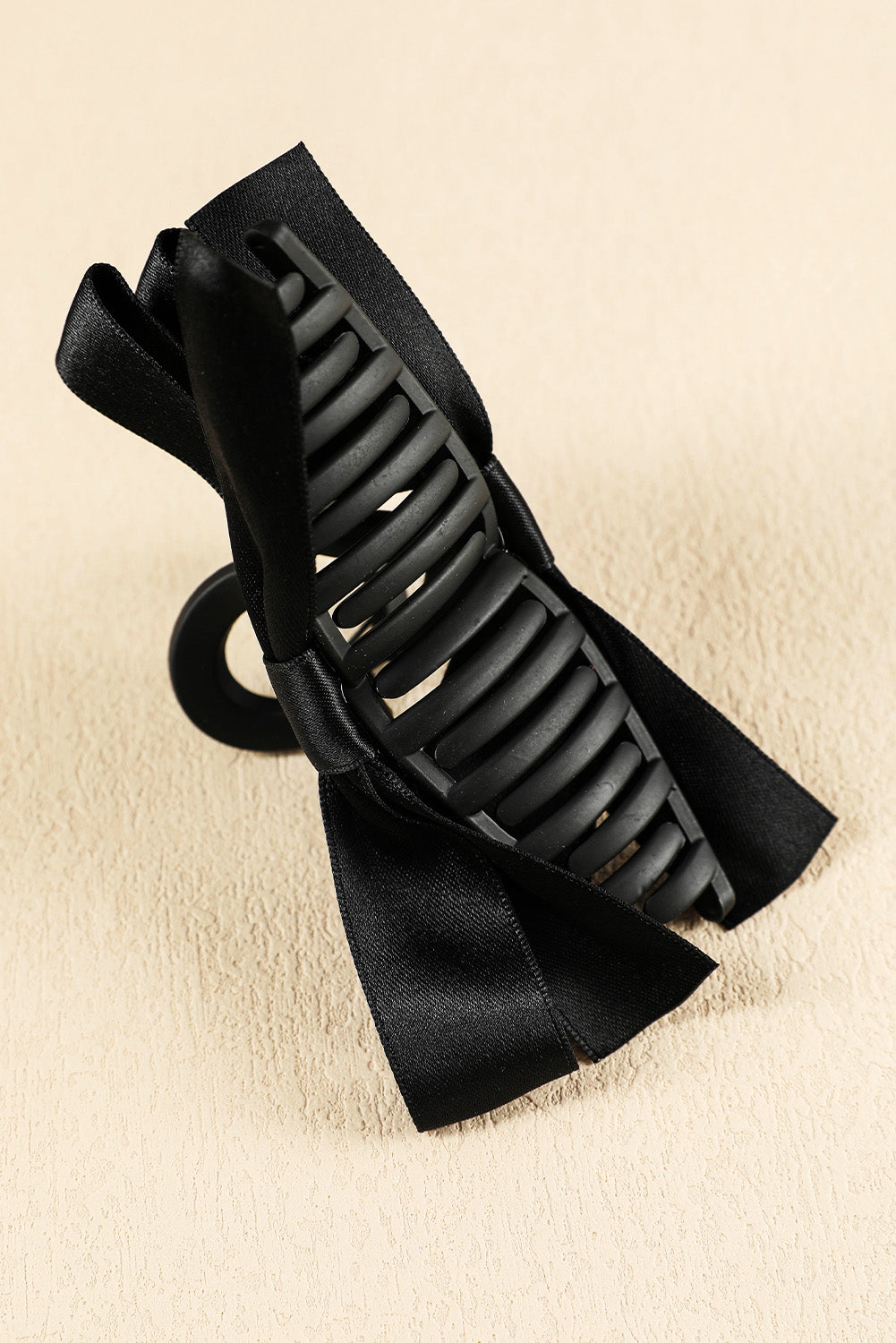 Black Bow Decor Large Hair Claw Clip-Bella Boutique Collective