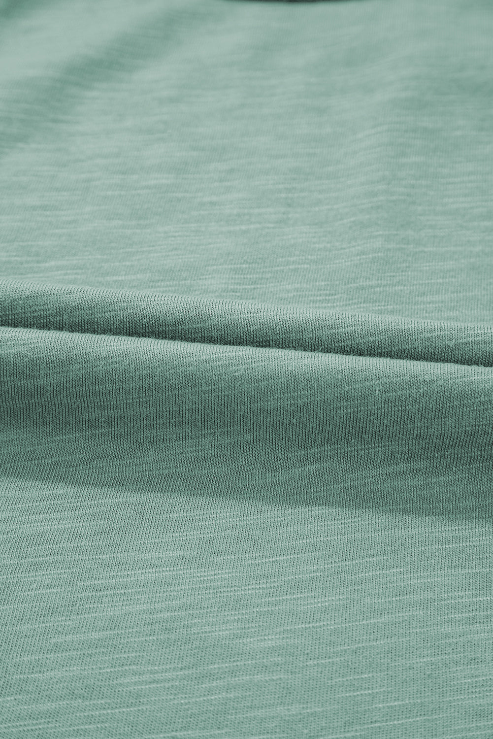 Mist Green Metallic Sheen Edge Scoop Neck Tank Top-Bella Boutique Collective