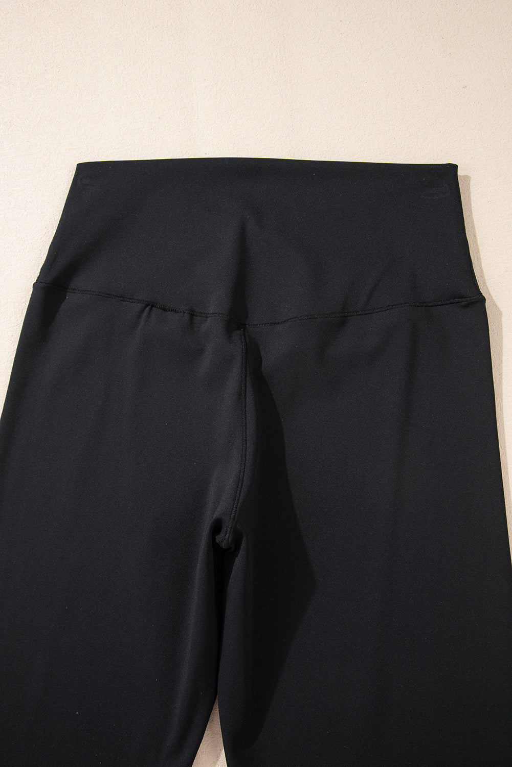 Black V Shape High Waist Flared Leggings-Bella Boutique Collective