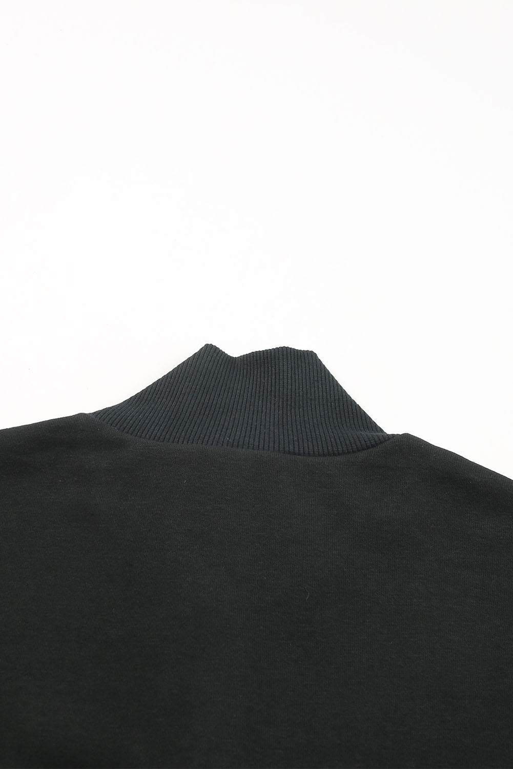 Black Casual High Neck Henley Top and Short Outfit-Bella Boutique Collective