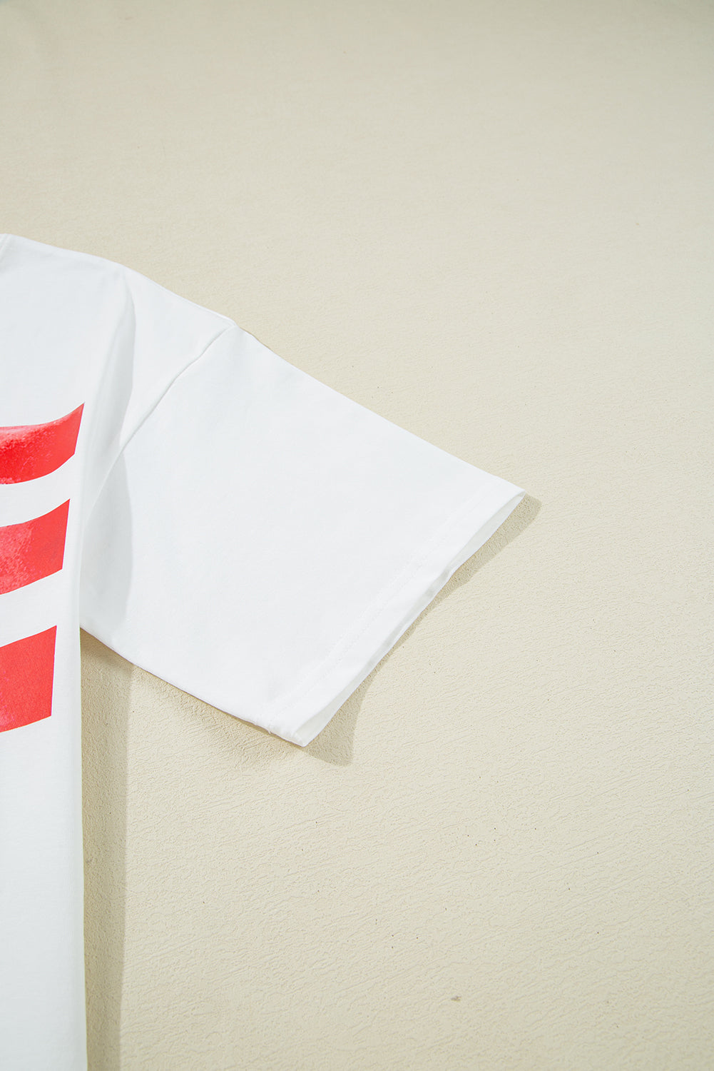White Flag Bow Graphic Crewneck Tee-Bella Boutique Collective